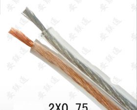 足芯音響線200芯高保真YRVB 2*0.75透明音響線